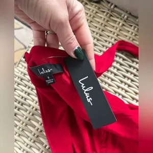 Lulus NEW WITH TAGS Iconic Moment Red Midi Bodycon Dress‎ small holiday thumbnail 6
