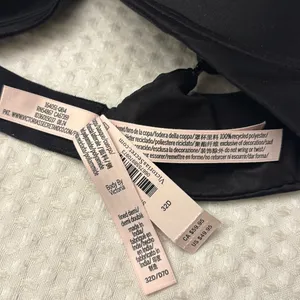 NEW! $50 VICTORIA’S SECRET 32D Lightly Lined Demi Bra BLACK Padded Underwire thumbnail 8