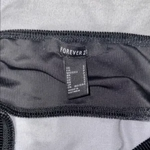 Forever 21 Black Velvet Triangle Bra Top thumbnail 3
