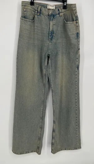 We The Free Free People Wide Leg Carpenter Jean Women 30 Light Wash High Rise thumbnail 1