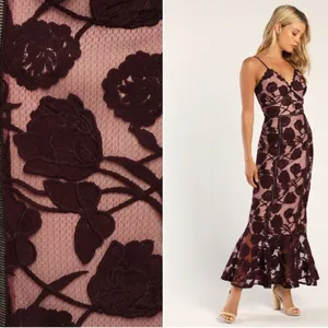 LULU's Wedding Prom Sexy Romantic Floral Lace Trumpet Mermaid Dress thumbnail 2