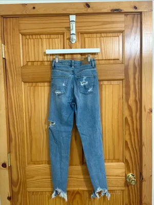 American Eagle Stretch Distressed Mom Jeans Size 000 thumbnail 5