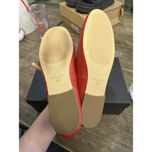 Marc Fisher LTD Women's Evie Ballet Flat Medium Red Leather Size 9.5 thumbnail 7