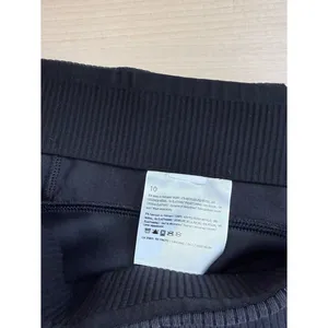 Lululemon Ribbed Softstreme Zip-Leg High-Rise Cropped Pants 25" Black Women’s 10 thumbnail 7