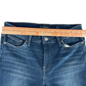 Lucky Brand Ava Skinny Jeans Women Size 10 30" x 30"‎ Dark Wash Distressed thumbnail 9