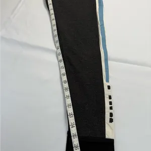 Victoria's Secret Black and Pink Track Pants with Stripe Design thumbnail 4