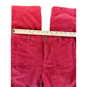 NWOT Free People High‎ Time Velvet Kick Flare Pants Red Dahlia Size 8 (fits 6) thumbnail 4