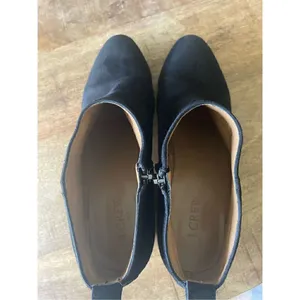 J Crew Womens Sawyer Black Suede Side Zip Booties Ankle Boots Size thumbnail 4