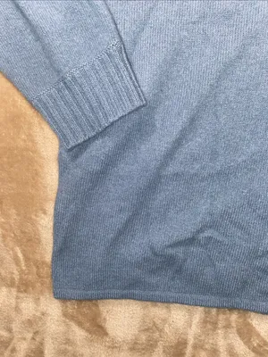 J. Crew mock turtleneck lambs Wool Periwinkle Light Blue Sweater thumbnail 5