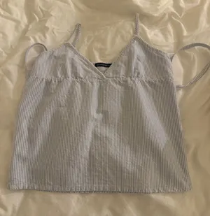 Brandy Melville Striped Tank Top Blue thumbnail 1