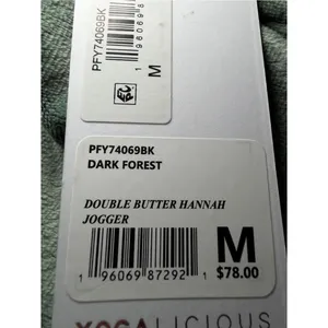 Yogalicious Lux Double Butter Hannah Velvet Velour Joggers in Sage Green Medium thumbnail 4