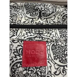 Hobo The Original Gray Leather Crossbody Bag Shoulder Purse Organizer thumbnail 6