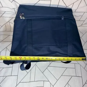 Lo & Sons Catalina Deluxe Tote Navy Blue Canvas Travel Weekend Bag READ thumbnail 5