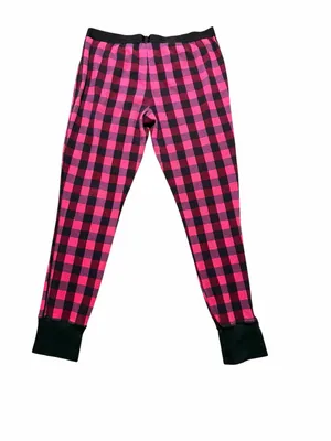 Victoria’s Secret Thermal Pink Black Plaid Pajama Set Size Large thumbnail 5
