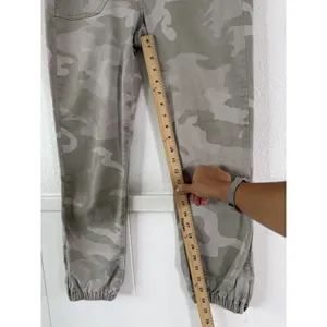PAIGE Mayslie Jogger Pants Women’s 28 Camo Green Stretch Utility Ankle Zip thumbnail 8