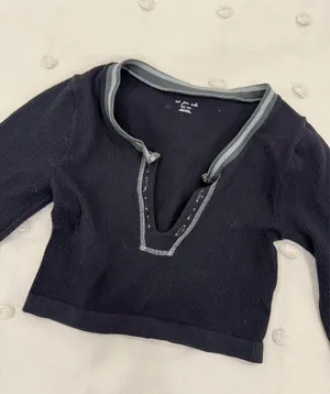 Urban Outfitters Crop Long Sleeve Top thumbnail 1