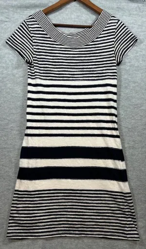 Maeve‎ Anthropologie XS Striped Dress Black & White thumbnail 1