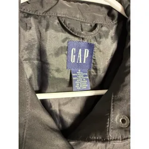 Gap Black Belted Trench Coat‎ Rain Jacket Size S thumbnail 3