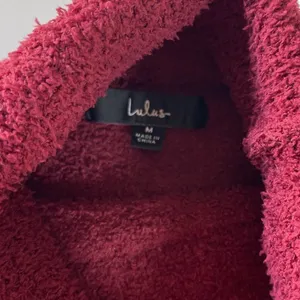 Lulus Womens Burgundy Fuzzy Knit Cropped Turtleneck Sweater Size M Wool Blend thumbnail 7