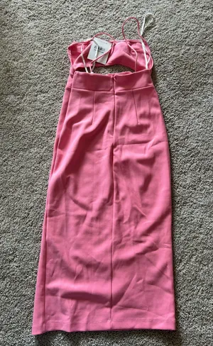 Hello Molly Hot Pink Midi Dress thumbnail 3