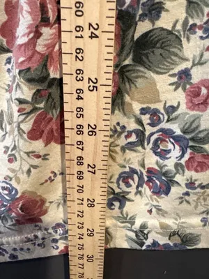 Vintage 80s 90s LA Transfer Floral Skirt Rose Cottagecore Prairie Made USA cotta thumbnail 3