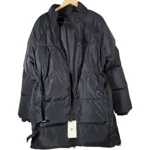 Fabletics Black Puffer Coat Midi Belted Stand Collar Full Zip Women's Winter XXL thumbnail 5