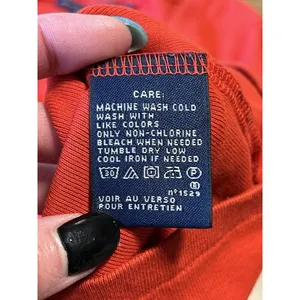Ralph Lauren Sport Size Large V Neck‎ Red Cotton Sweater Preppy Staple Designer thumbnail 8