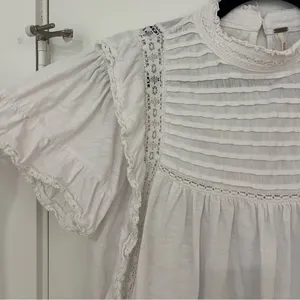 Free People Le Femme White Top Blouse thumbnail 3