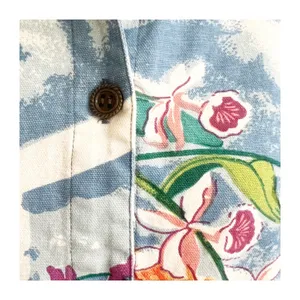 Vtg Real Comfort By Chadwick's Button Up Top Womens M Multi Floral Scenic Print thumbnail 6