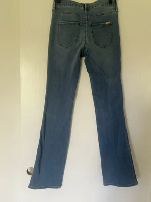White House Black Market Everyday Soft High Rise Skinny Flare Jeans Sz 0 thumbnail 4