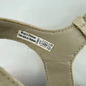 Crocs Leigh II Ankle Strap Wedge Sandal Beige Tan Women 10 Y2K Comfy Beach Vacay thumbnail 11