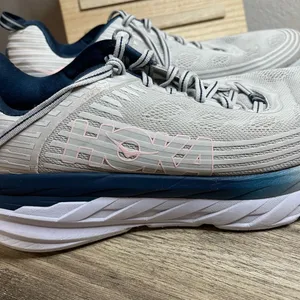 Hoka One One Bondi 6 Grey Blue Sneakers Shoes thumbnail 2
