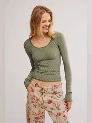 Free people Love Letter Long Sleeve top thumbnail 4