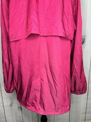 Chicos Zenergy Women's Hooded Nylon Blend Full Zip Jacket Sz 3 (16/18) Pink thumbnail 9