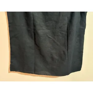 Talbots Embroidered Sleeveless Top 10 Black Excellent‎ Linen Blend Split Neck thumbnail 9