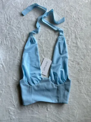 Outcast Clothing Fiia Corset Top Baby Blue thumbnail 7