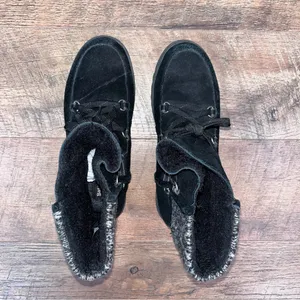 BareTraps Leather Fur-Lined Lace-Up Boots thumbnail 8