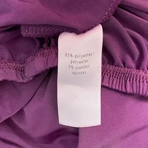 Maurices Going Out Top Plus Size 1 1X Dark Purple Slinky Knit Drape Neck Beaded thumbnail 7