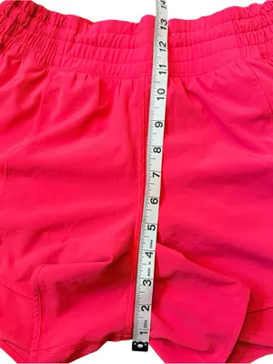 Lululemon Hotty Hot High-Rise Lined Shorts 4” Pink Size 8 thumbnail 10