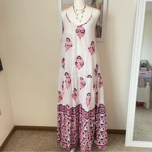 Roller Rabbit Dakota Sanu Floral Maxi Dress Size Medium thumbnail 2