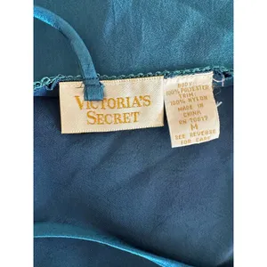 Victorias Secret Vintage‎ Gold label Long Blue Slip Dress Size M thumbnail 6