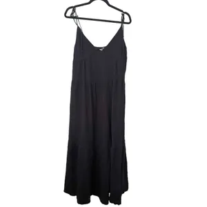LACAUSA Thea‎ Slip Tank Midi Dress Black Sz Small thumbnail 2