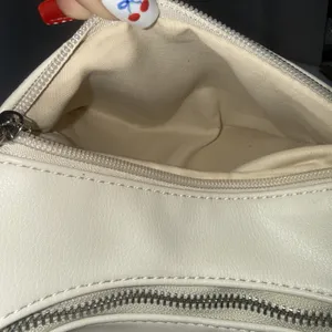 Anthropologie Urban Originals Boho White Luna Crossbody Slouchy Crescent Bag thumbnail 16
