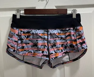 Lululemon Speed Up Short 2.5 Inversion Multi Size 4 Athletic Running Workout thumbnail 4