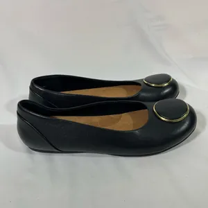 Softwalk Sonoma Halo Leather Ballet Flat Shoes S2257-001 Womens 8 Black Stylish‎ thumbnail 4