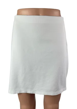 Aritzia Sunday Best Women's White High Waisted Pencil Mini Slip Skirt Size L thumbnail 1