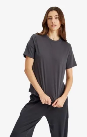 Skims Women's Grey and Black T-shirt thumbnail 1