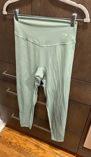 Gymshark leggings‎ green women's medium thumbnail 1