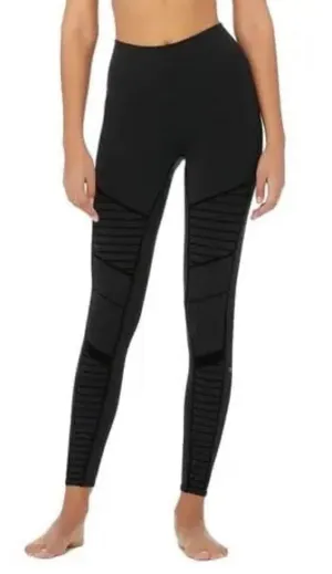 American Eagle Black The Everything Legging Moto Textured Size Small Short thumbnail 1