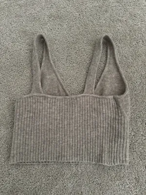 ZARA Brown Sweater Tank Top thumbnail 2
